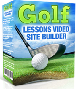 GOLF LESSONS VIDEO SITE BUILDER SOLFWARE BOX